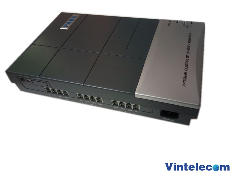 China PBX factory -VinTelecom CS208 MINI PBX / SOHO PBX / Small PABX for small business solution