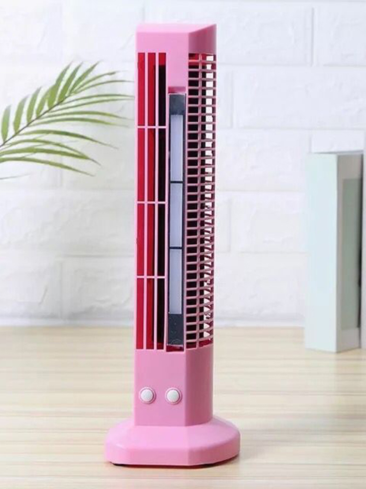 Mini Fan Safe Portable Desktop Cooler Fan With 3 Speed Settings Oscillating Tower Fan For Home Office Travel