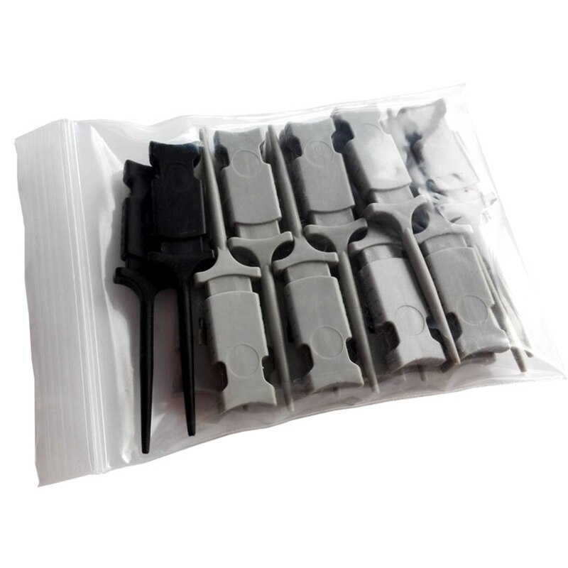 Mini Test Hook Oscilloscope Test 18 Pcs Mini Grabber SMD IC Test Hook Clip Jumper Probe Logic Analyzer Measurement Tool HT321