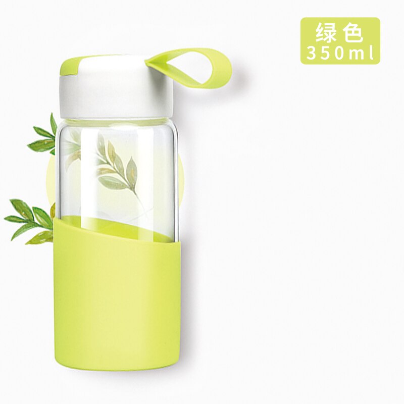 Summer Transparent Fitness Glass Cute Water Bottle Outdoor Cute Baby Eco Friendly Gym Portable Para Agua Drinkware BY50SP: style3