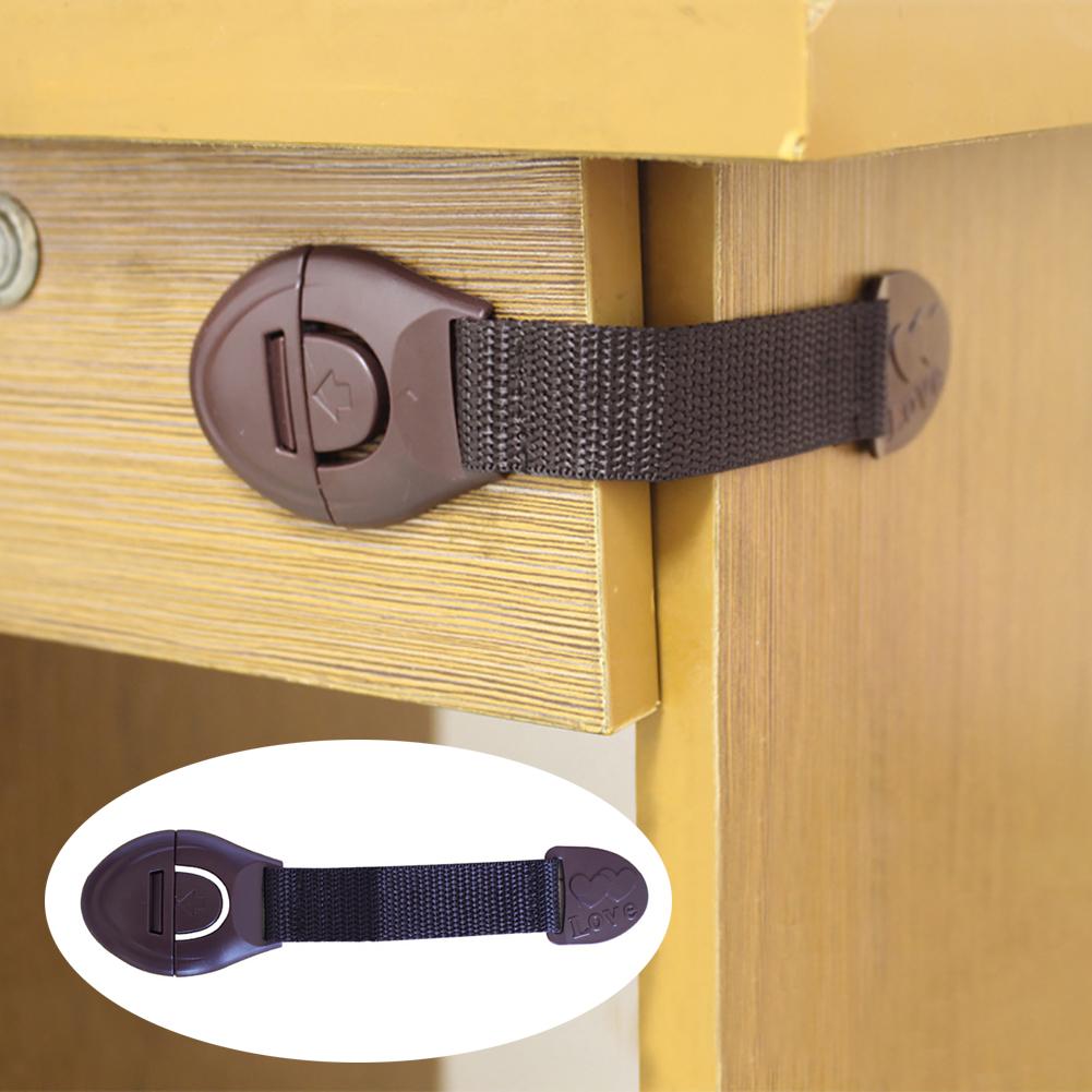 Pestillo adhesivo giratorio para Cerradura de seguridad para bebés de niños ABS para el cuidado del bebé
