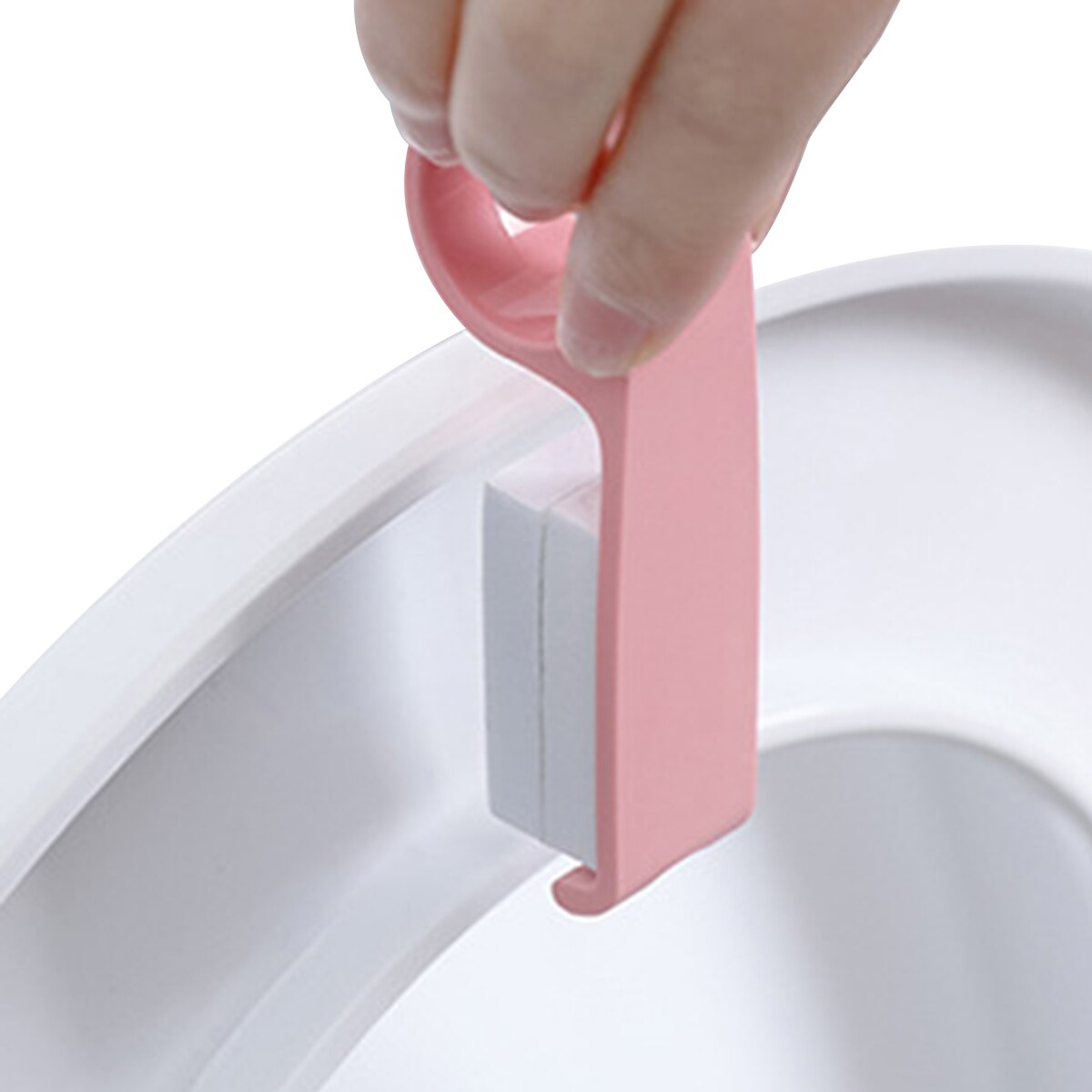 1pc toiletdekselliftgrepen zelfklevende stoellift handig schoon vermijd aanraken toilet badkameraccessoires roze blauw