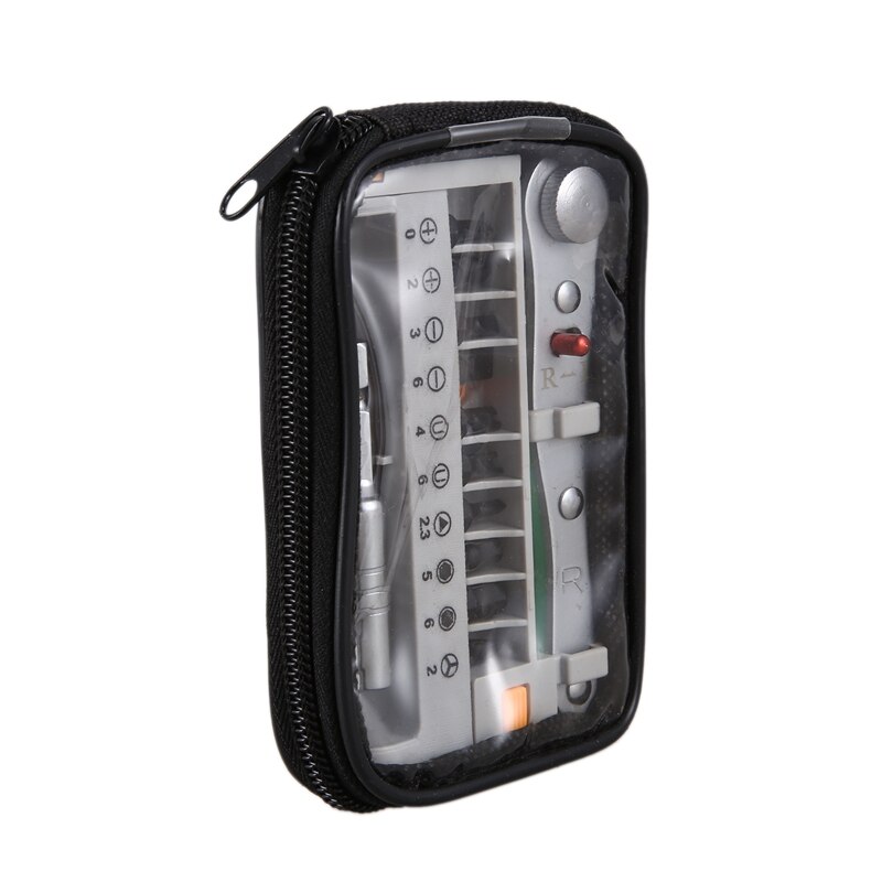 12 Pcs/Set Bicycle Repair Kit Mini Ratchet Screwdriver Tool Durable Multifunctional Mountain Bike Repair Kit Bag: Default Title