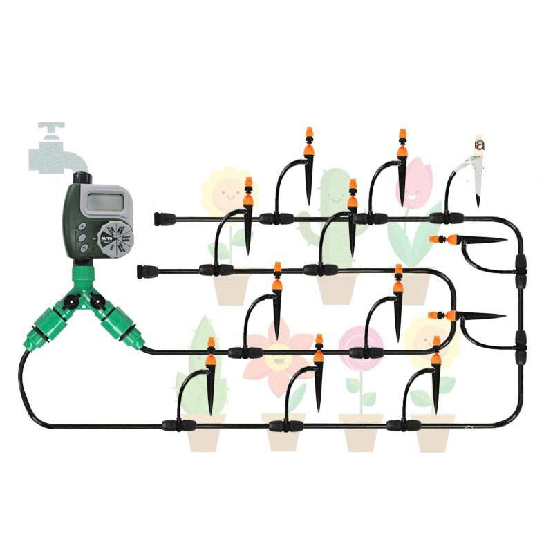 Mini Garten Bewässerung Timer Automatische Elektronische Wasser Timer Hause Garten Bewässerung Timer Regler System Autoplay Irrigator