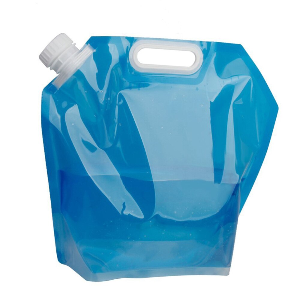 4Pcs 5L Outdoor Grote Capaciteit Water Zak Draagbare Opvouwbare Drinkwater Bag Opvouwbare Water Tank Container Ruimtebesparend wate: Default Title