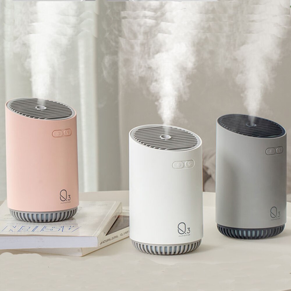 Humidificador de aire inalámbrico, difusor de aceite esencial eléctrico ultrasónico, aromaterapia, con batería de 2000 mAh, 320 ML