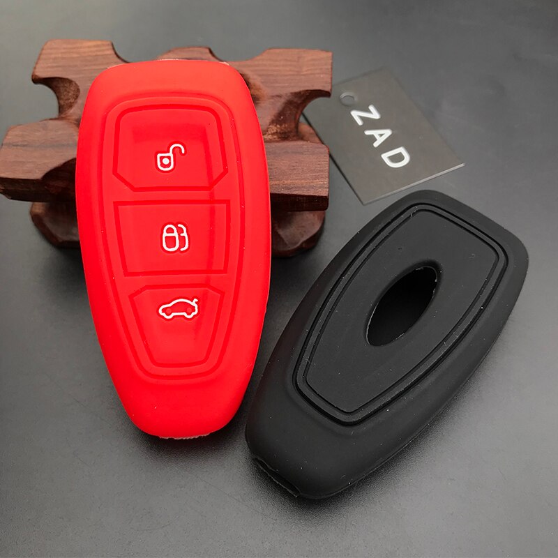 Silicone rubber car key case cover for Ford Focus 3 MK3 ST RS Ecosport Kuga fiesta Fiesta Focus Mondeo3 Buttons smart key