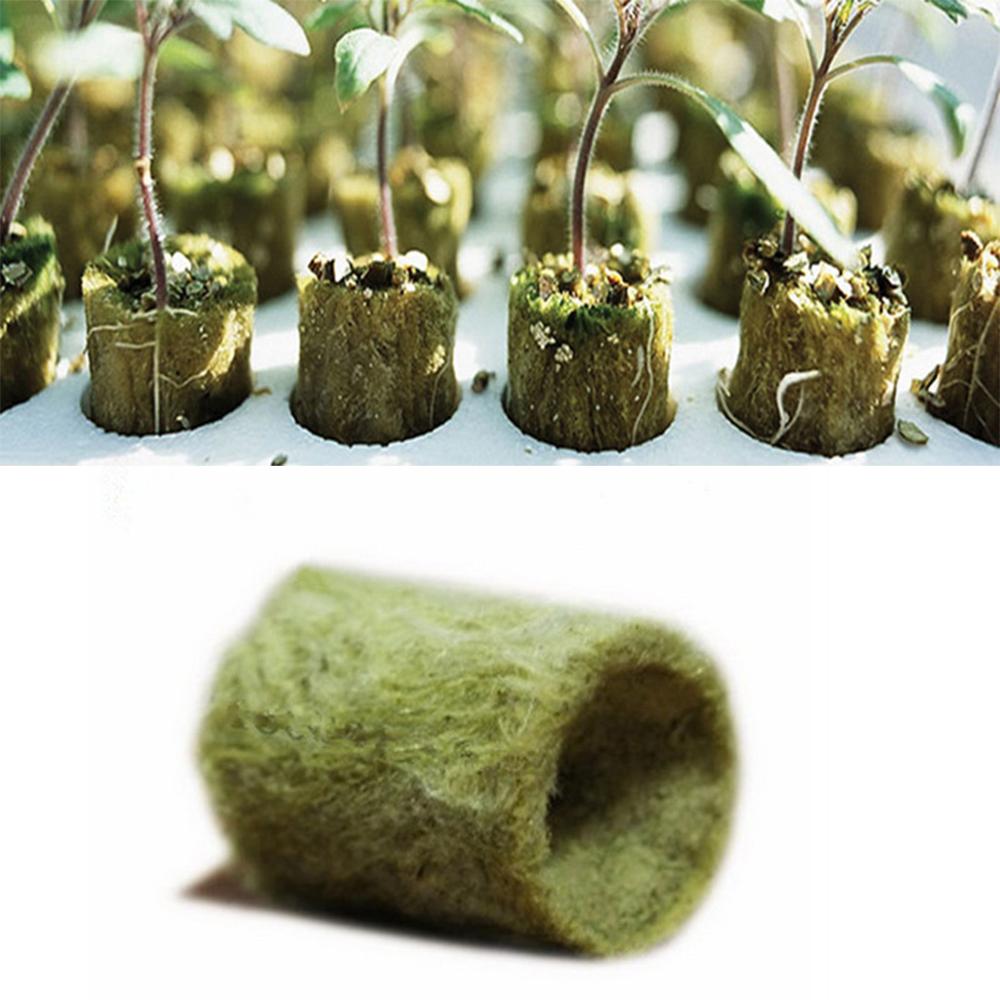 20x Cilinder Steenwol Plant Hydrocultuur Grow Media Grondloze Teelt Comprimeren Voor Tuin Kassen Tuin