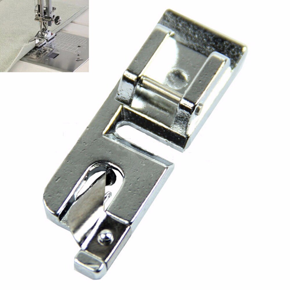 1Pcs Rolled Crimping Sewing Machine Foot Curling Hem For Brothers Presser Walking Foot For Home Sewing Machine Parts