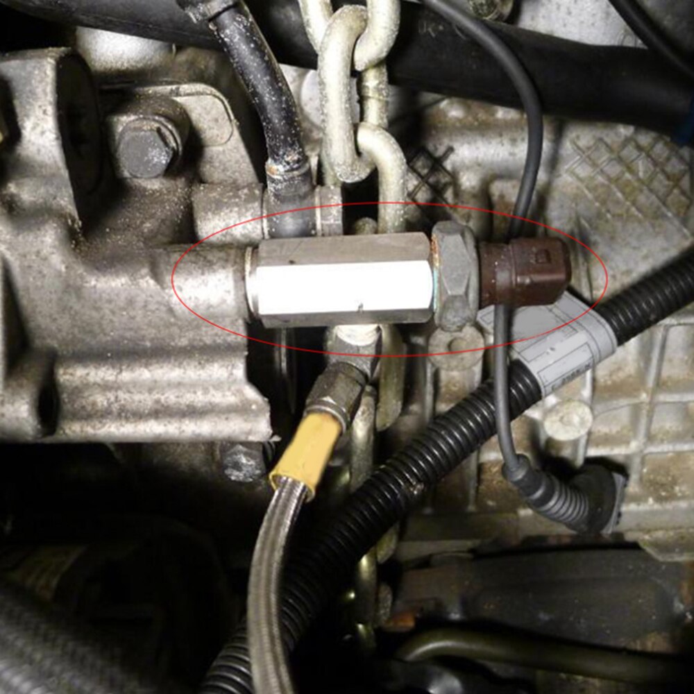 Stainless steel 1/8" BSPT Oil Pressure Sensor Tee to NPT Adapter Turbo Supply Feed Line Gauge T