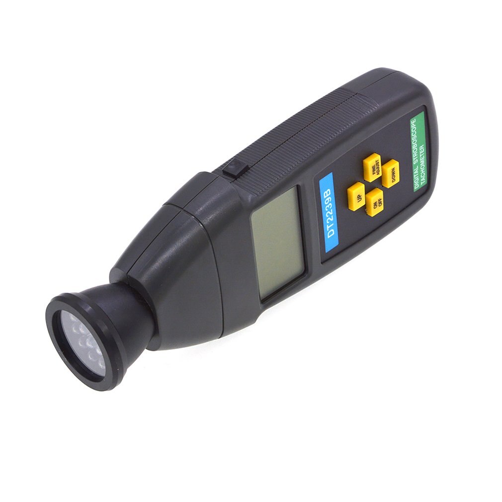 Dt2239b digital lcd beröringsfri blixt stroboskop varvräknare fotoelektrisk varvtalsmätare hastighetsmätare testare