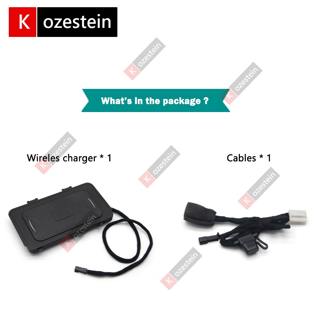 QI Wireless Charger Quick Cellphone Charging Pad For VW Taramount T-Roc Phideon Iphone Samsung Huawei VIVO Oppo Oneplus Xiaomi