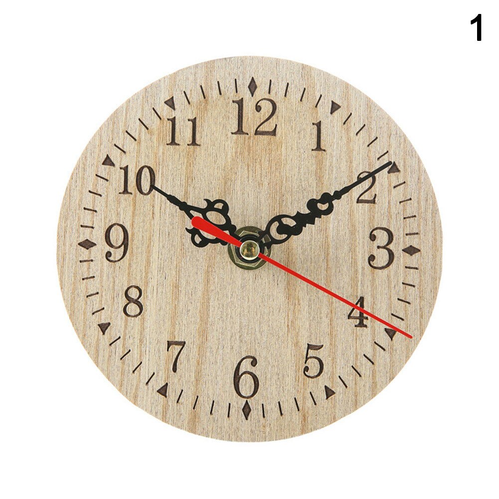 Nouvelle petite horloge murale en bois | Décor Vintage Chic pour salon cuisine bureau