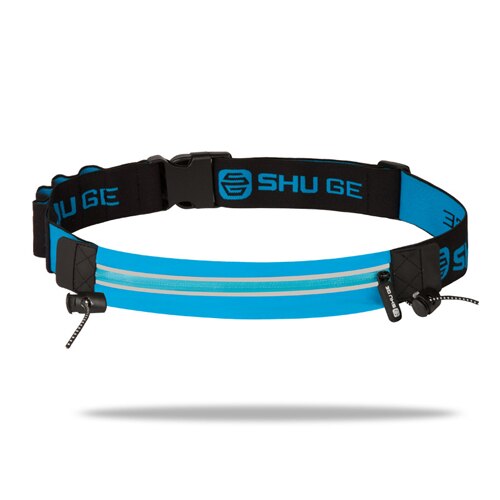 Running Race Number Belt Waist Bag Phone Bib Holder Fanny Pack For Marathon Travel Cycling Fitness Gym: blue