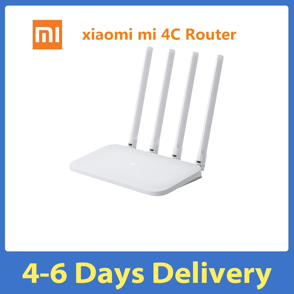 Xiaomi Mi WIFI Router 4C 64 RAM 802.11 b/g/n 2.4G 300Mbps 4 Antennas Smart APP Control Band Wireless Routers Repeater