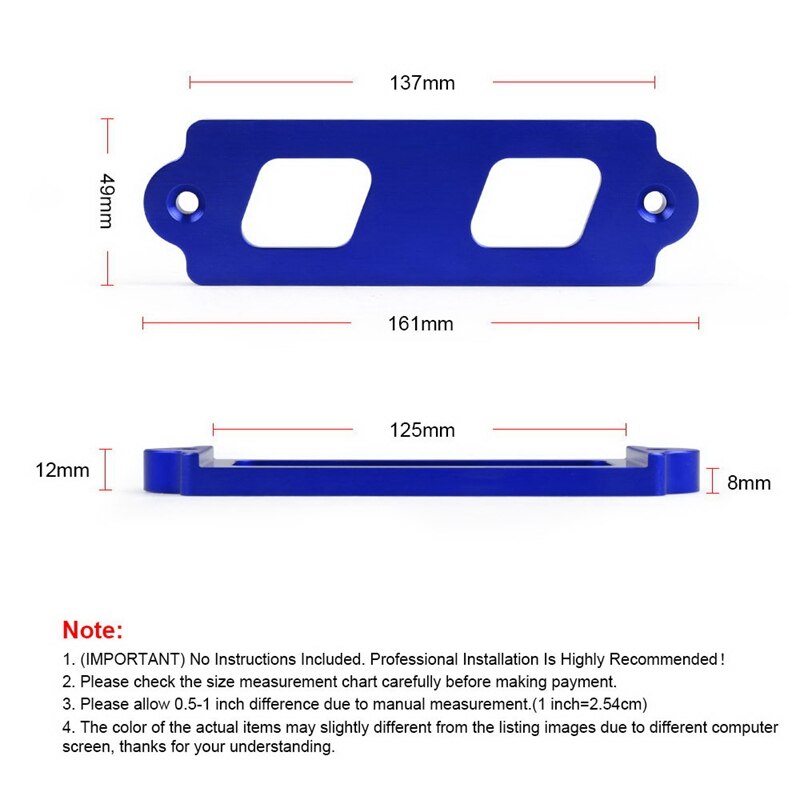 Battery Tie Down Kit Hold Down Rod with Tray Hooks for Civic/CRX S2000