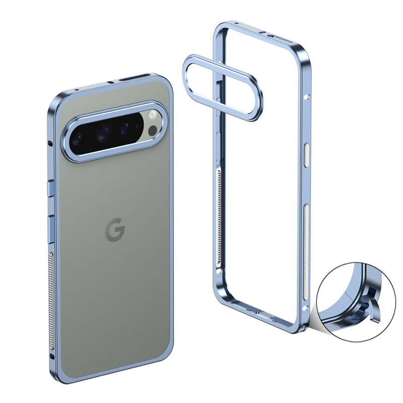 Kjøledeksel til google pixel 9 10 pro xl, aluminiumslegering, metallkant, medium ramme, telefondeksel til pixel 9 9 pro 5g: Lær / Beige