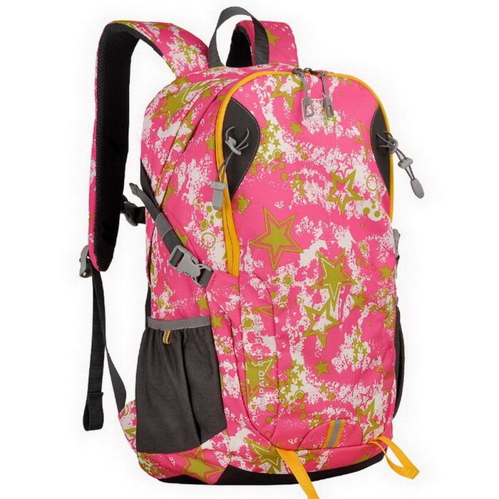 SINPAID, nueva mochila de viaje a prueba de agua a la para hombres y mujeres, bolsa de viaje multifuncional con patrón de estrella para chicas adolescentes: Pink