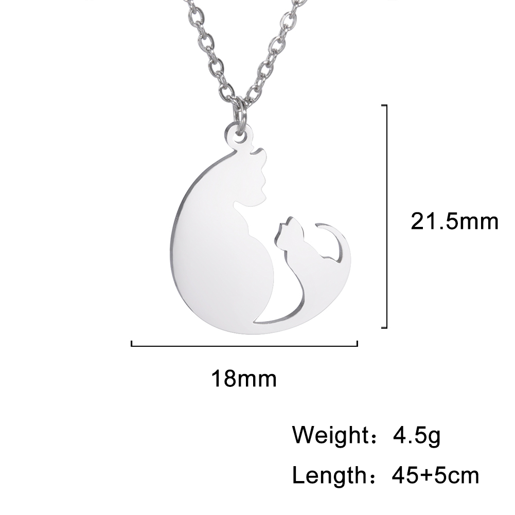 Cazador Schattige Dieren Kat Hanger Ketting voor Vrouwen Meisjes Mooie Poot Choker Halsketting Roestvrij Stalen Sieraden 2025: Antique Gold Plated