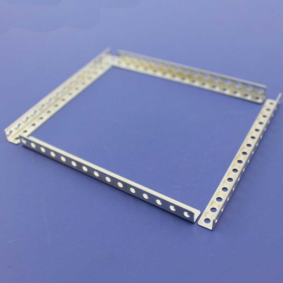 Right angle iron rod porous iron sheet DIY model accessories angle iron bracket with hole miniature long angle code L shape