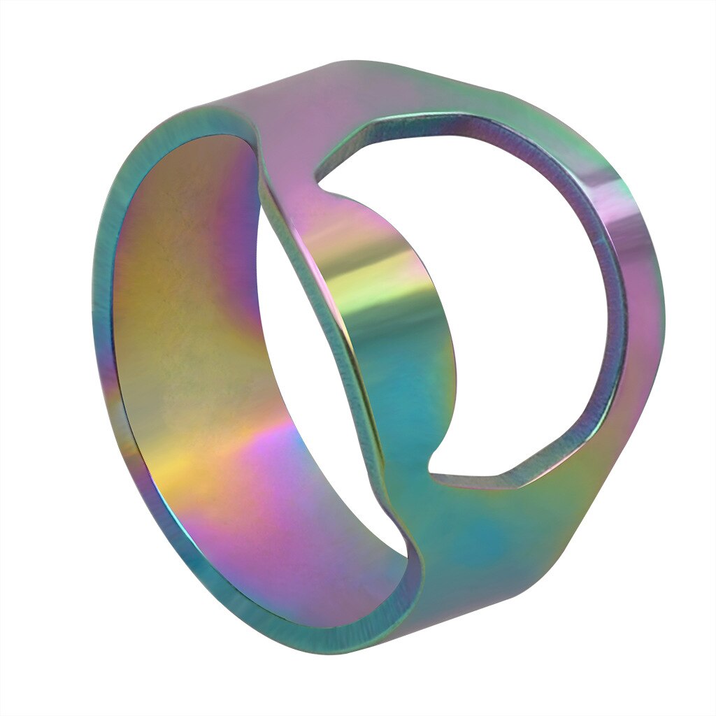 JUCHAO Mini anello portatile apribottiglie per birra in acciaio inossidabile a forma di anello bottiglia tappo per birra rimozione apertura utensili da cucina: color