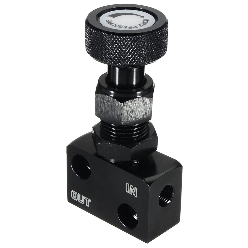 Adjustable CNC Aluminium Brake Proportioning Bias Valve Knob Style Suit Disc Drum 1/8 NPT Universal Car Modification Accessory