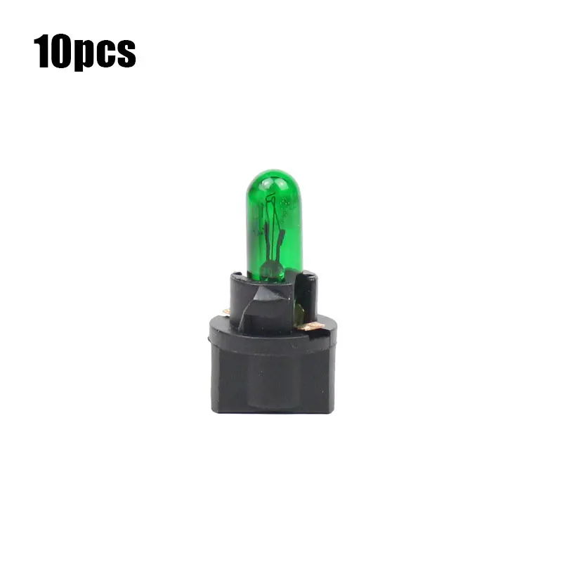 1/5/10 Uds T5 luz LED para coche automóviles diodo emisor de luz instrumento calibre tablero bombillas 12v/24v lámpara Interior de coche: Turquesa