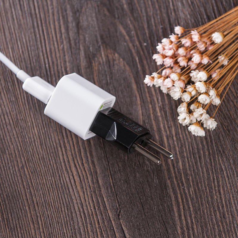 Adaptateur de prise électrique de voyage, prise de courant UK CN US à EU Euro européenne, 2 broches, cordon d'alimentation, prise de courant, 1 pièce