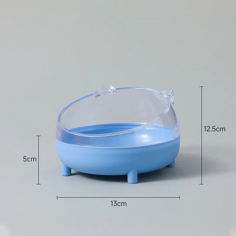 Caja de arena para hámster para mascotas, baño, casa para mascotas, contenedor de baño de arena transparente, lavabo de arena, oso dorado, ardilla, baño para mascotas pequeñas: SCARLET