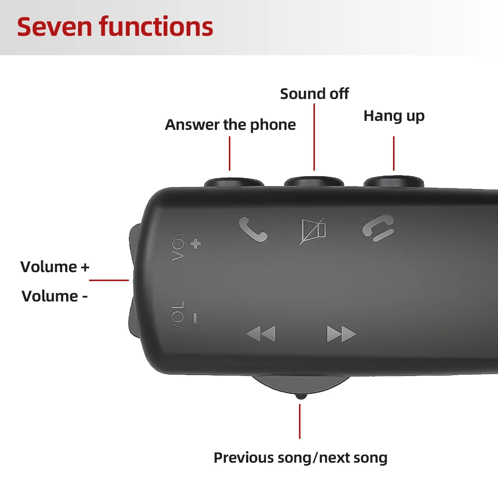 Universal Car Steering Wheel Button Remote Controller Car Radio GPS Navigation DVD 2 Din Android Wired Remote Control 7 Keys