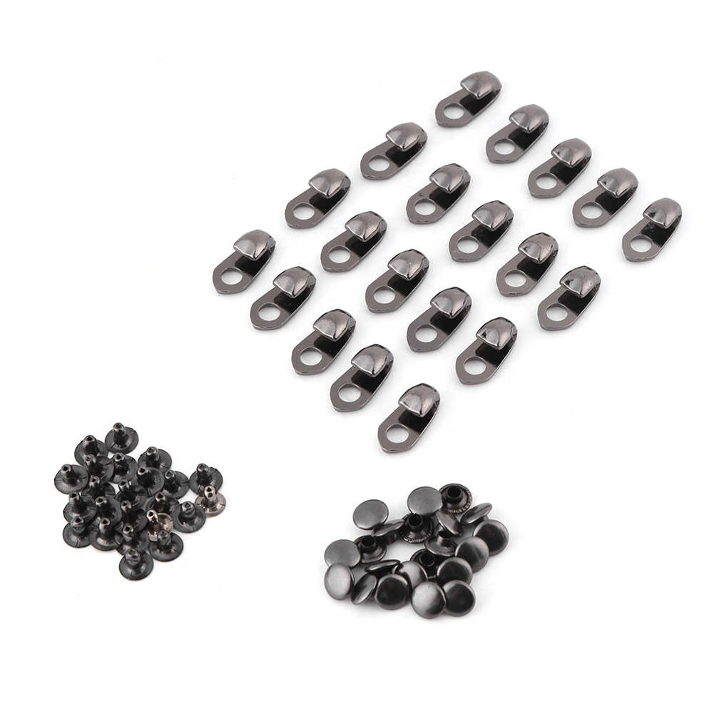 Klättertillbehör klätterskosnörespänne/set stövelkrokar snörbeslag med nitar för reparation/läger/vandring/klättertillbehör