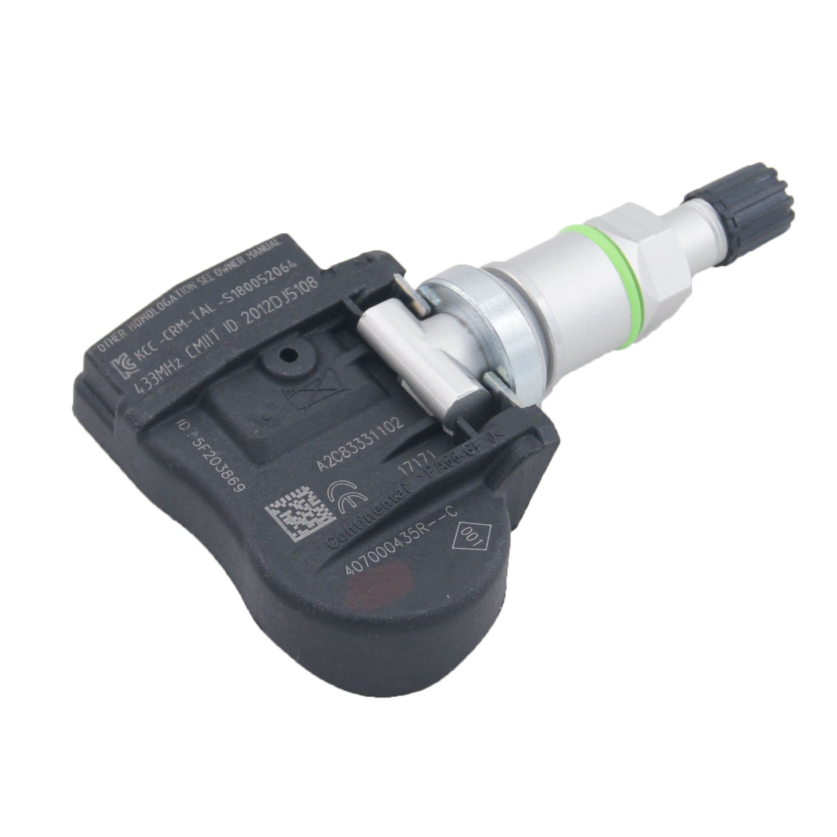 4 st 407000435r tpms däcktryckssensor för renault megane laguna fluence latitude 433 mhz 40700-0435r, s180052064z