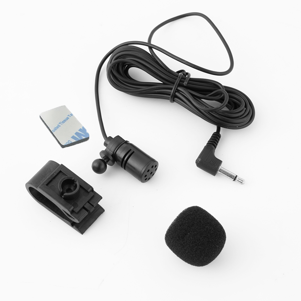 Car Microphone Micro Car Radio 3.5mm Jack Mic Stereo Mini Wired External Microphone For Auto Dvd Radio 3m Long Mini Microfono: Default Title