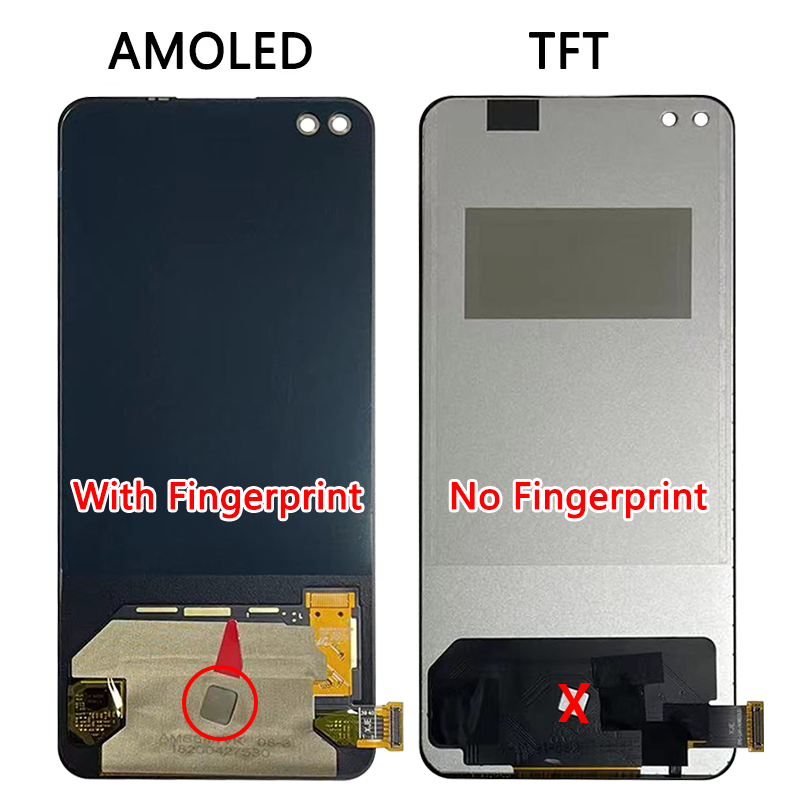 Pantalla LCD Super AMOLED para OnePlus One plus Nord, Panel Digitalizador de pantalla táctil para 1 + Nord 5G AC2003 AC2001, marco LCD