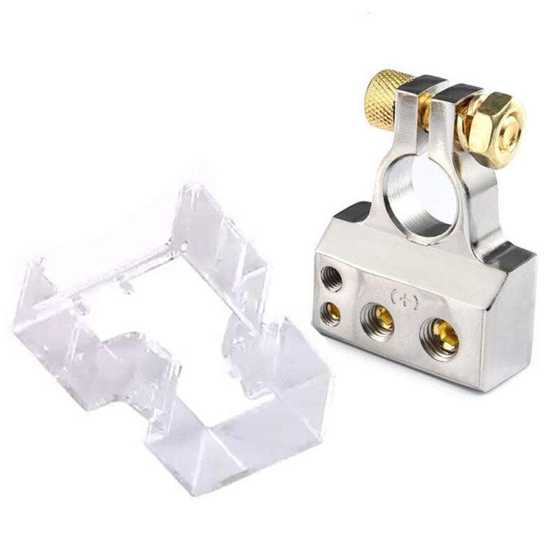 2PCS/set 2GA-10GA Car Battery Clip Connector Car Audio Modified Battery Head, Battery Clip Fit for Most Car, Boat, Van Battery