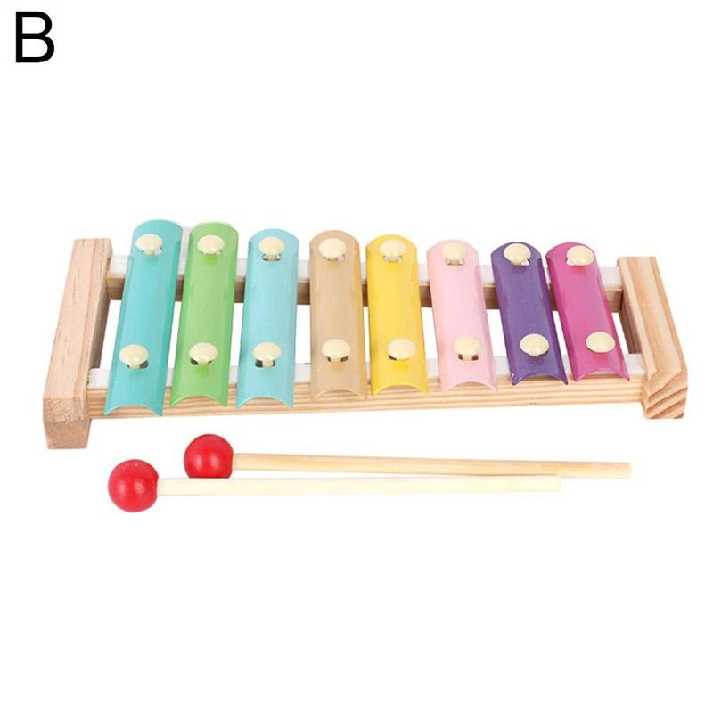 1Pcs Houten Xylofoon Baby Muzikale Grappig Educatief Voor Kinderen Muziek Speelgoed Muzikale Kid Xylofoon Speelgoed Instrume D8W8: B