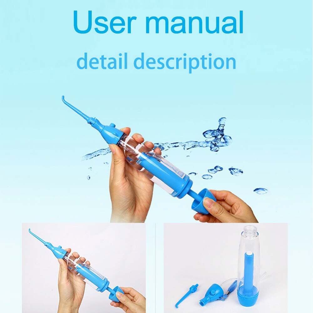 Irrigador Oral Manual, limpia la boca, limpia el diente, irrigación, agua dental