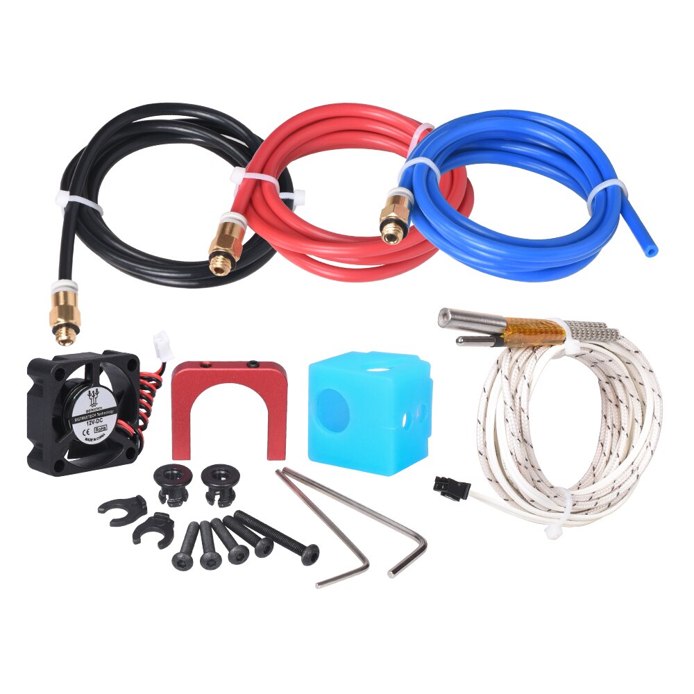 Bigtreetech 3 in 1 uit hotend bowden extruder 3d printeronderdelen drie kleuren schakelende multi-color 12/24v j-head filament nozzle