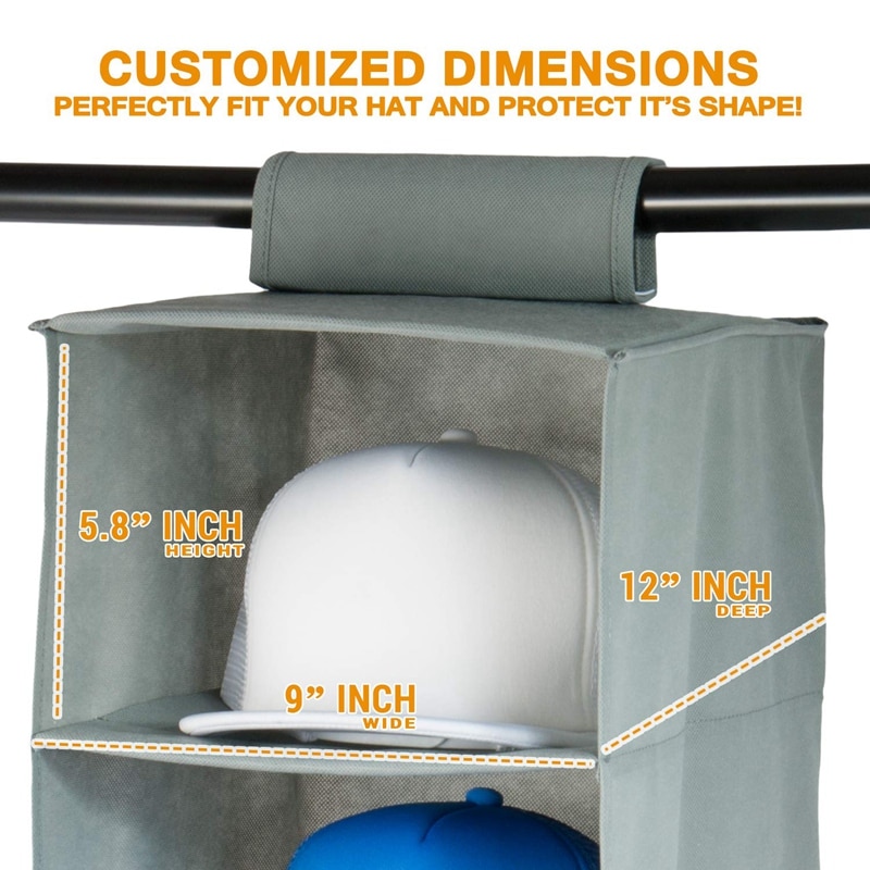 Stojak na kapelusze 10 półka szafka wisząca kapelusz Organizer robić przechowywania kapeluszy-chroń swoje czapki i utrzymuj je w doskonałym stanie-łatwy kapelusz Hol