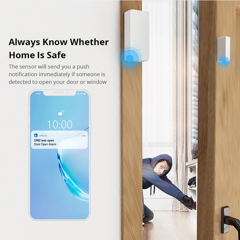 SONOFF DW2 Wireless WIFI Smart Door Sensor Window ... – Grandado