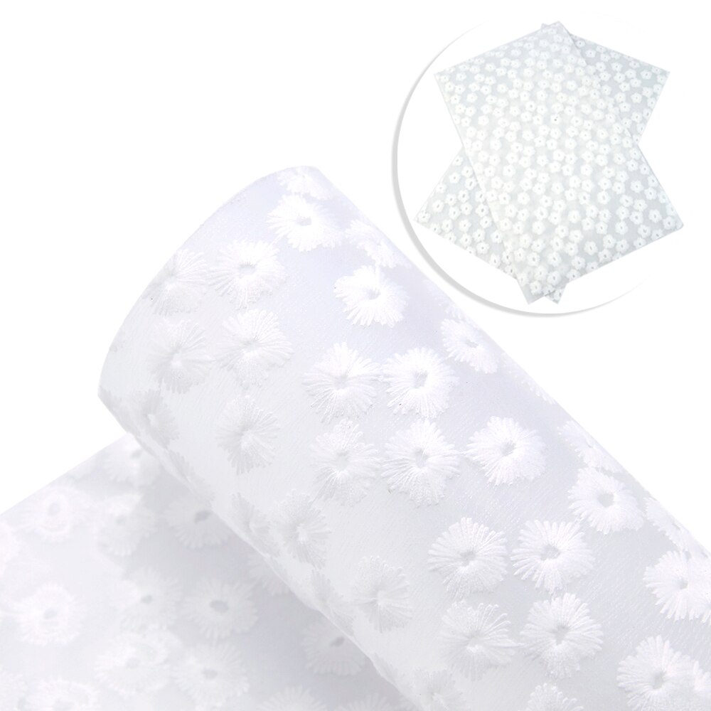 20*34cm Color sólido bordado flor gelatina cuero sintético para proyectos de bolsos hechos a mano DIY, 1Yc8087: 1095260001