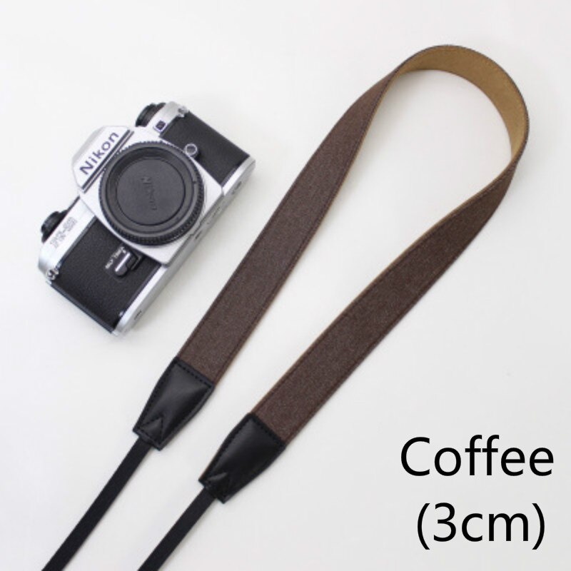 BEIYANG Quick Carry Speed 3-layer Camera Strap Soft Shoulder Sling Belt Neck Strap for Camera DSLR: Coffee-(3cm)