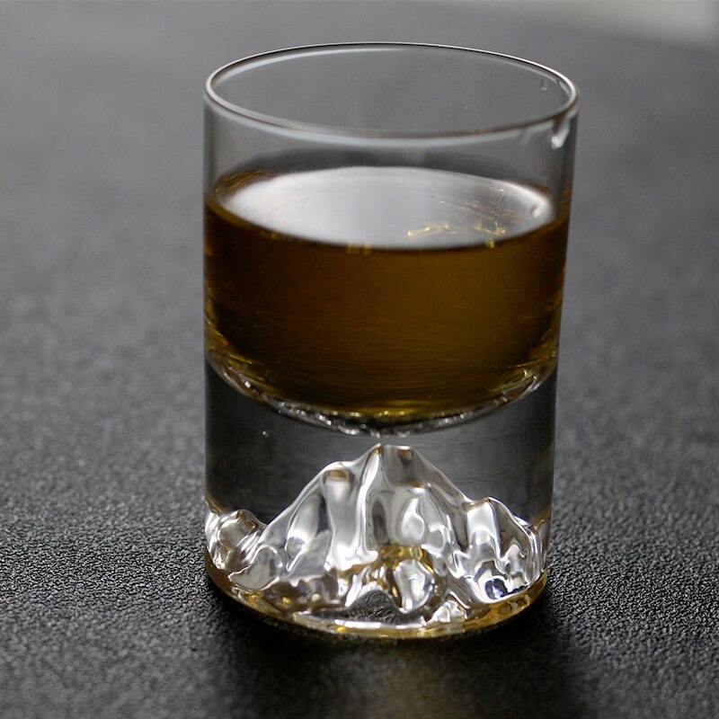 6pcs Lead-Free Crystal Clear Heavy Base with Hill Handmade Blown Shot Glasses for Vodka Bar Friend Party Wedding 50ml