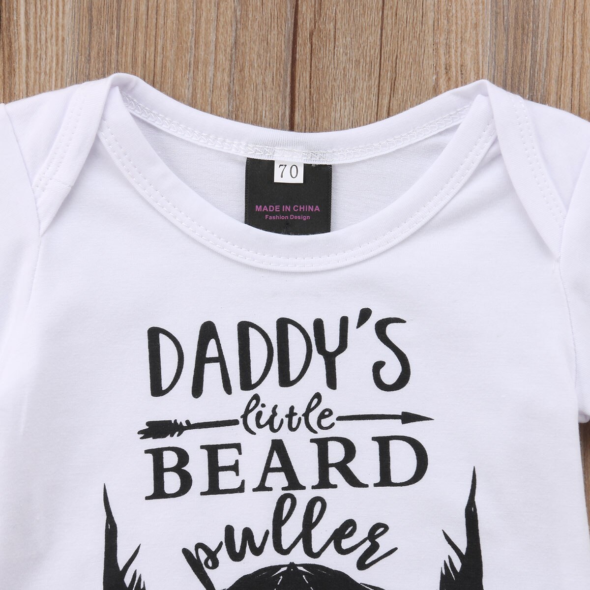 Citgeett Newborn Baby Boy Girl Beard Daddy Letters Funny Infant Clothes Bodysuit Jumpsuit Summer Casual Outfits