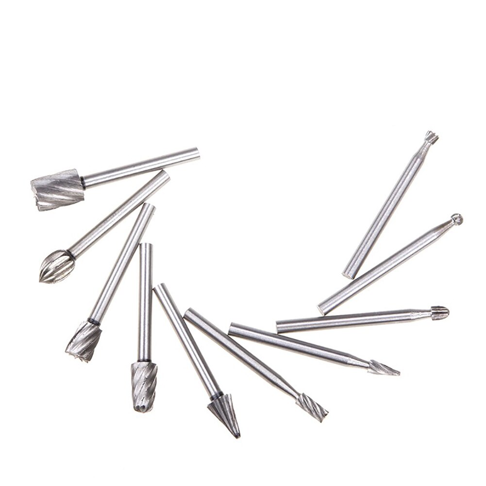 20pcs/set HSS Routing Wood Rotary File Burr Bit CNC Engraving Rotary Cutter Files Rotary Files Hand Tools
