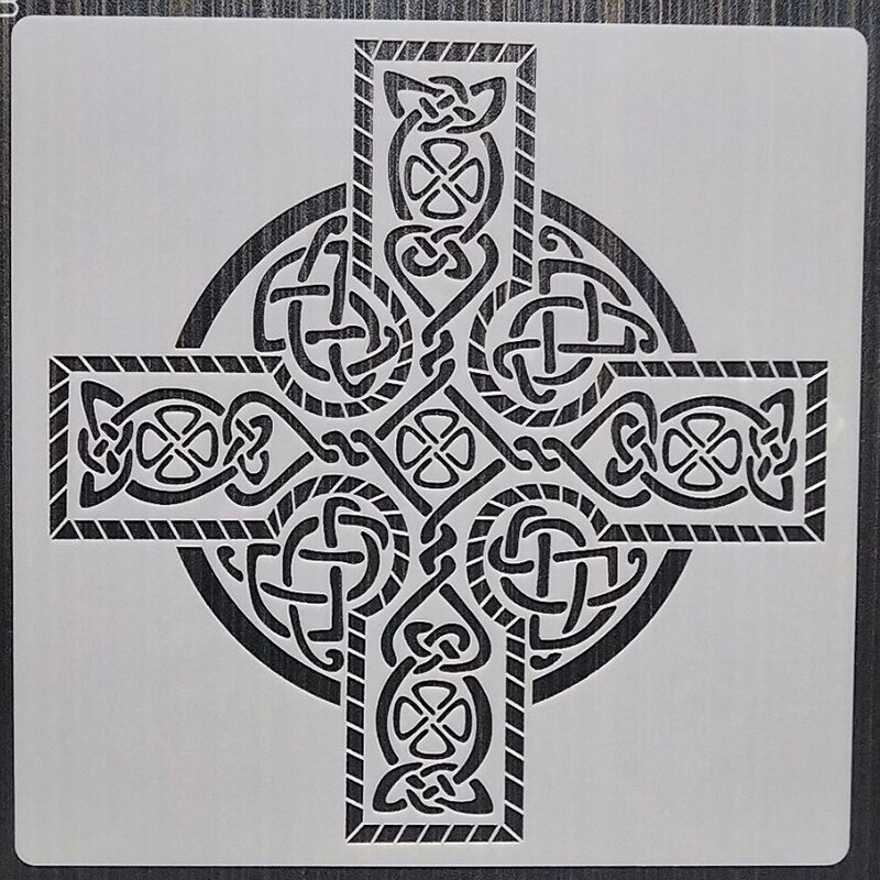 30*30cm geometriska mandala gör det själv lager stenciler väggmålning möbler scrapbook färgläggning prägling album dekorativ mall: E21