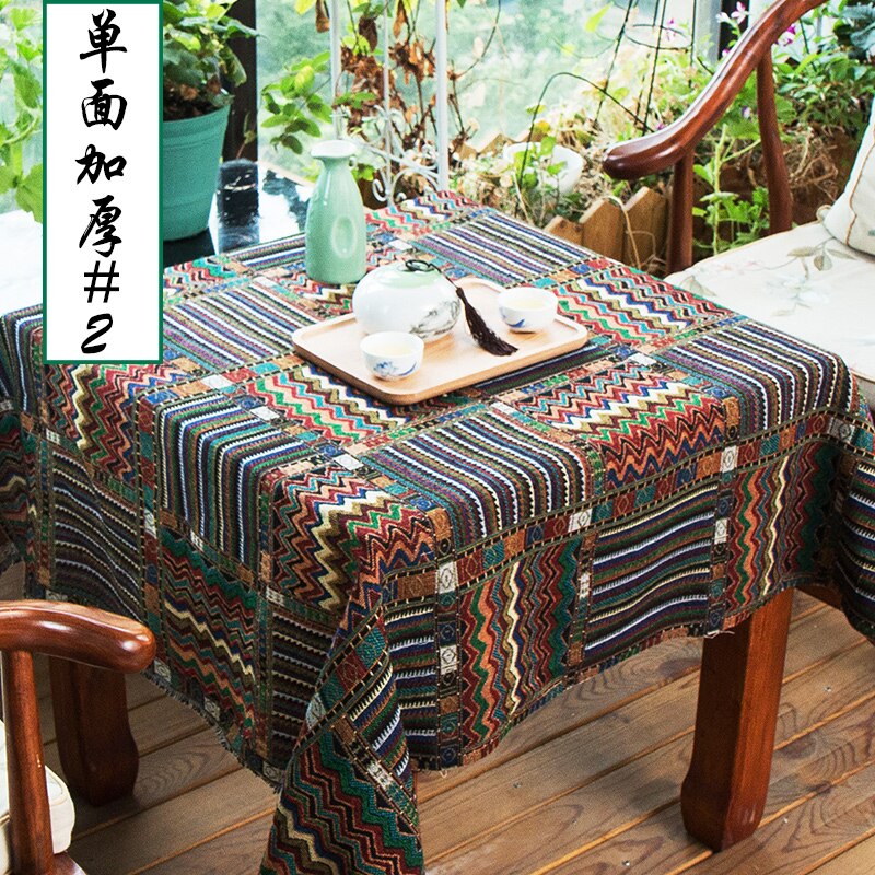 50x150 cm Ethnische Stil Baumwolle Leinen retro Böhmen stoff DIY Handgemachte Textil NäHenne Patchwork Für Taschen Kleidung Sofa tabelle tuch: 02