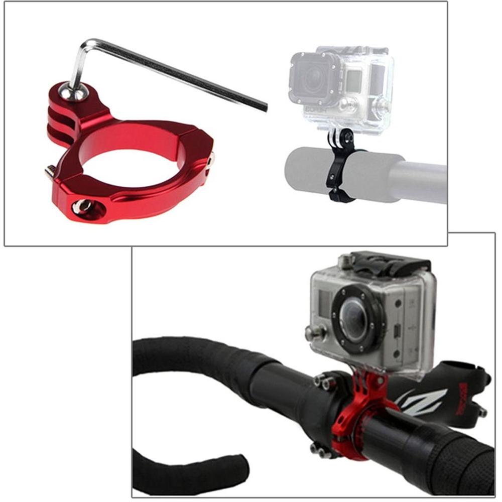 Puluz o form cykelmontering cykelklämhållare actionkamera styrstol sadelstolpe fäste för gopro xiaoyi aluminium
