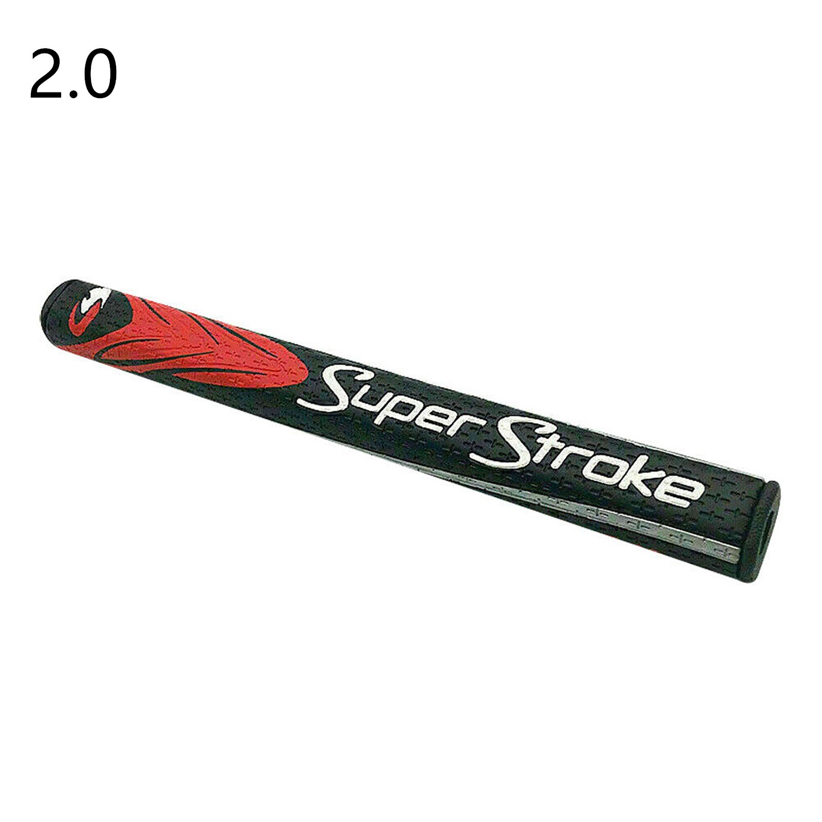 Ultra Slim Fat 2.0/3.0/5.0 Golf Grip Golf Accessories Golf Sport Darable Anti-Slip Golf Sport Super Stroke Putter Handle: Black red 2.0