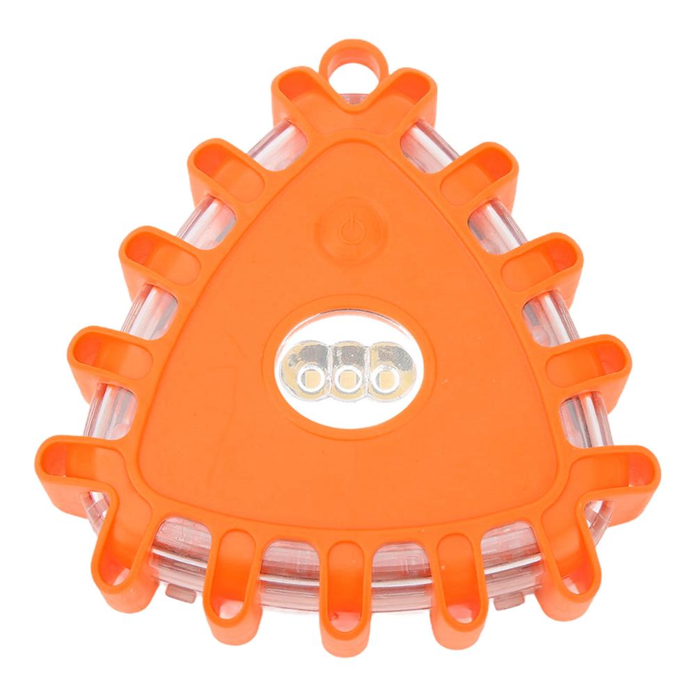 Advarselstrekant sikkerhedsblus til vejkantsadvarsel robust trekant advarselsblinkende lys advarsels-led vejblus til: Rød